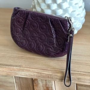 COACH Purple wristlet